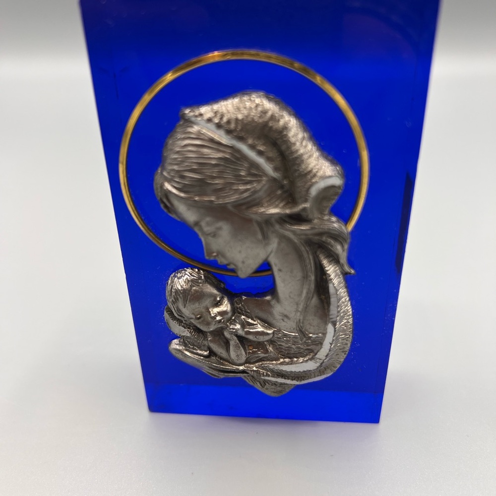 Fusione A.L. Ritoccata A Mano Mother mother & child Italian Pewter 3D Sculpture